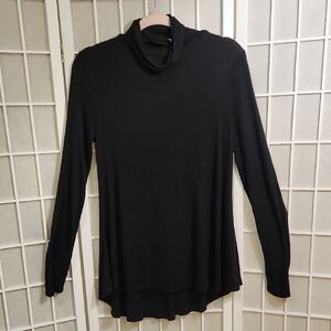Black Long Sleeve Turtleneck Top Apt. 9 Small